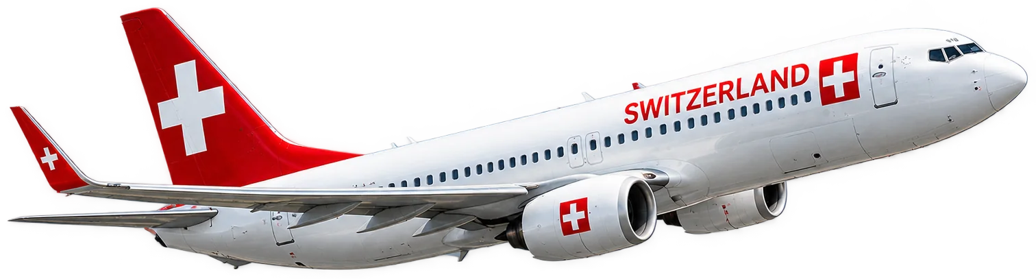 Plane to Switzerland